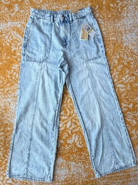 Michael Kors Light Blue Wide Leg Jeans